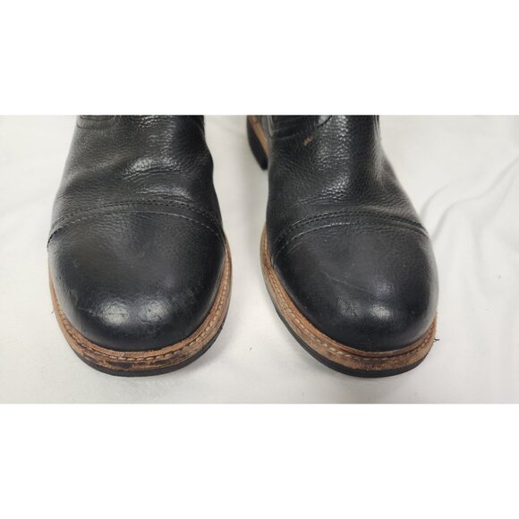 UGG Men\'s Sz. 9 Black Dalvin Pebbled Leather Zip Boots main image 6